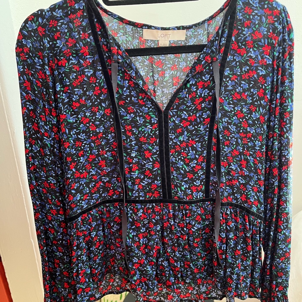 Loft floral blouse